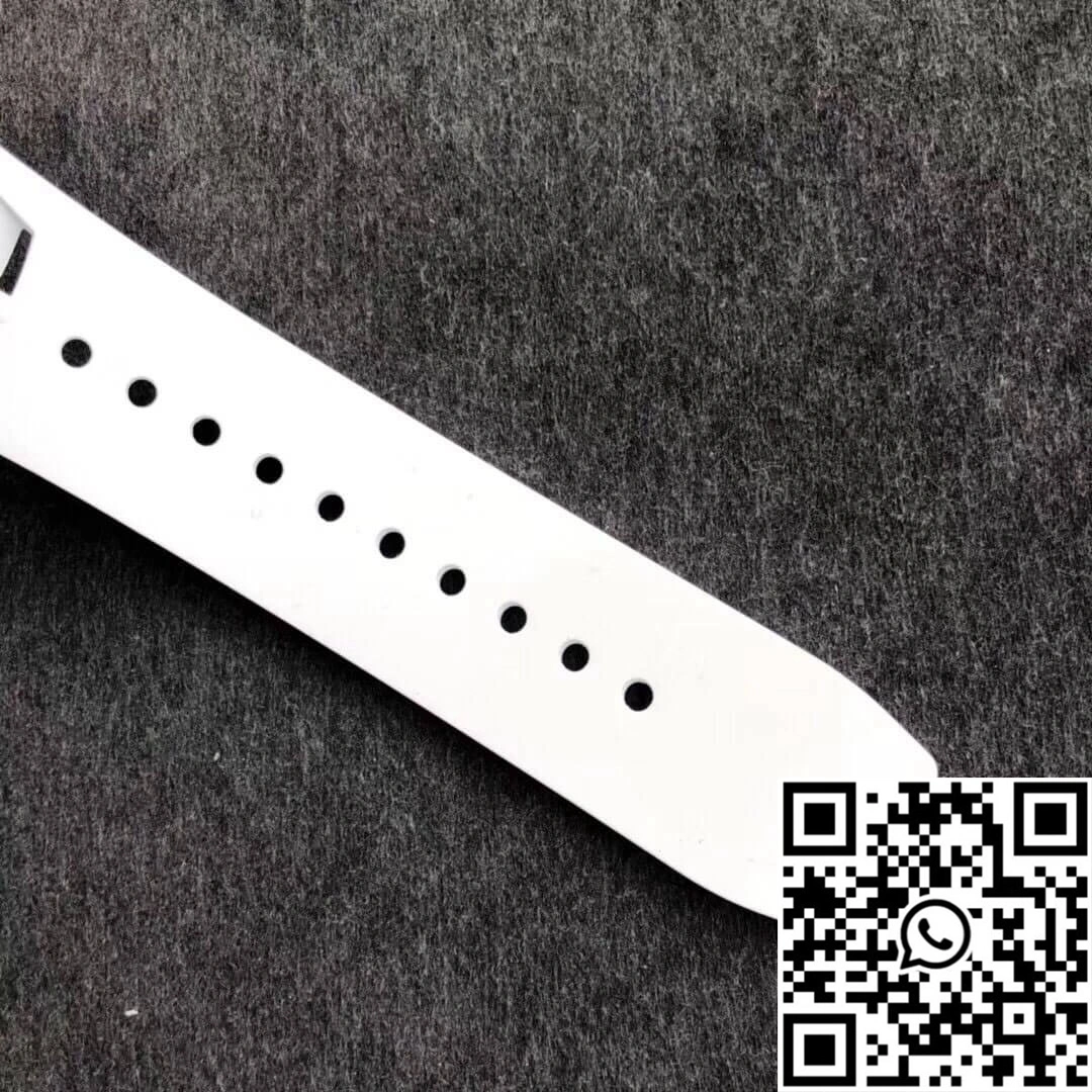 Richard Mille RM011-03 KV Factory Carbon Fiber White Strap