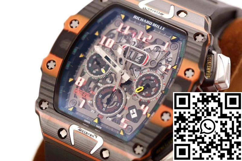 Richard Mille RM011-03 McLaren Automatic Flyback Chronograph KV Factory Skeleton Dial