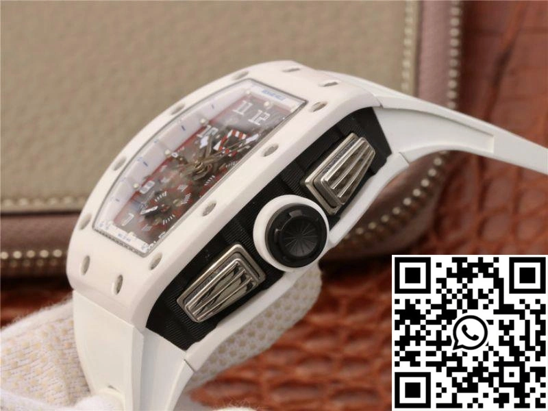 Richard Mille RM011 Chronograph KV Factory White Hollow Dial