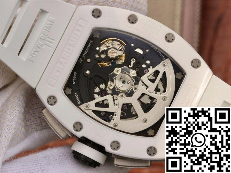 Richard Mille RM011 Chronograph KV Factory White Hollow Dial