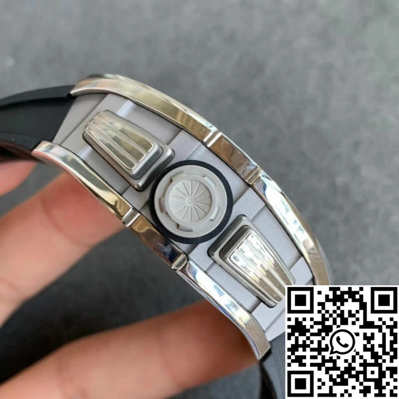 Richard Mille RM011 KV Factory Black Rubber Strap