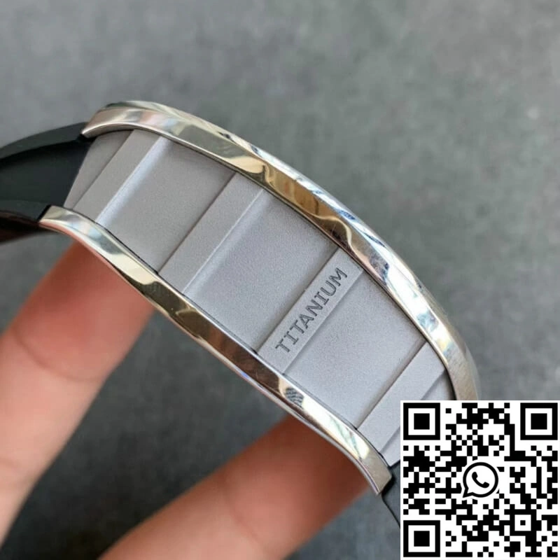 Richard Mille RM011 KV Factory Black Rubber Strap
