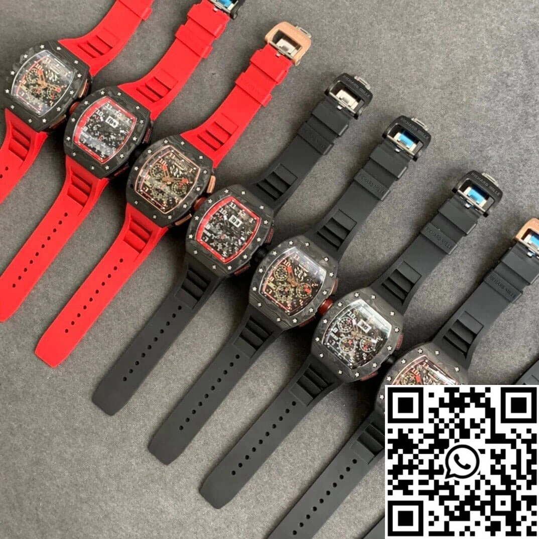 Richard Mille RM011 KV Factory Carbon Fiber Skeleton Dial