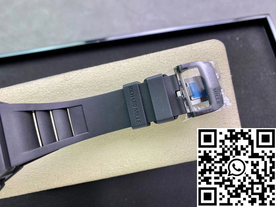 Richard Mille RM011 KV Factory Ceramic Black Rubber Strap