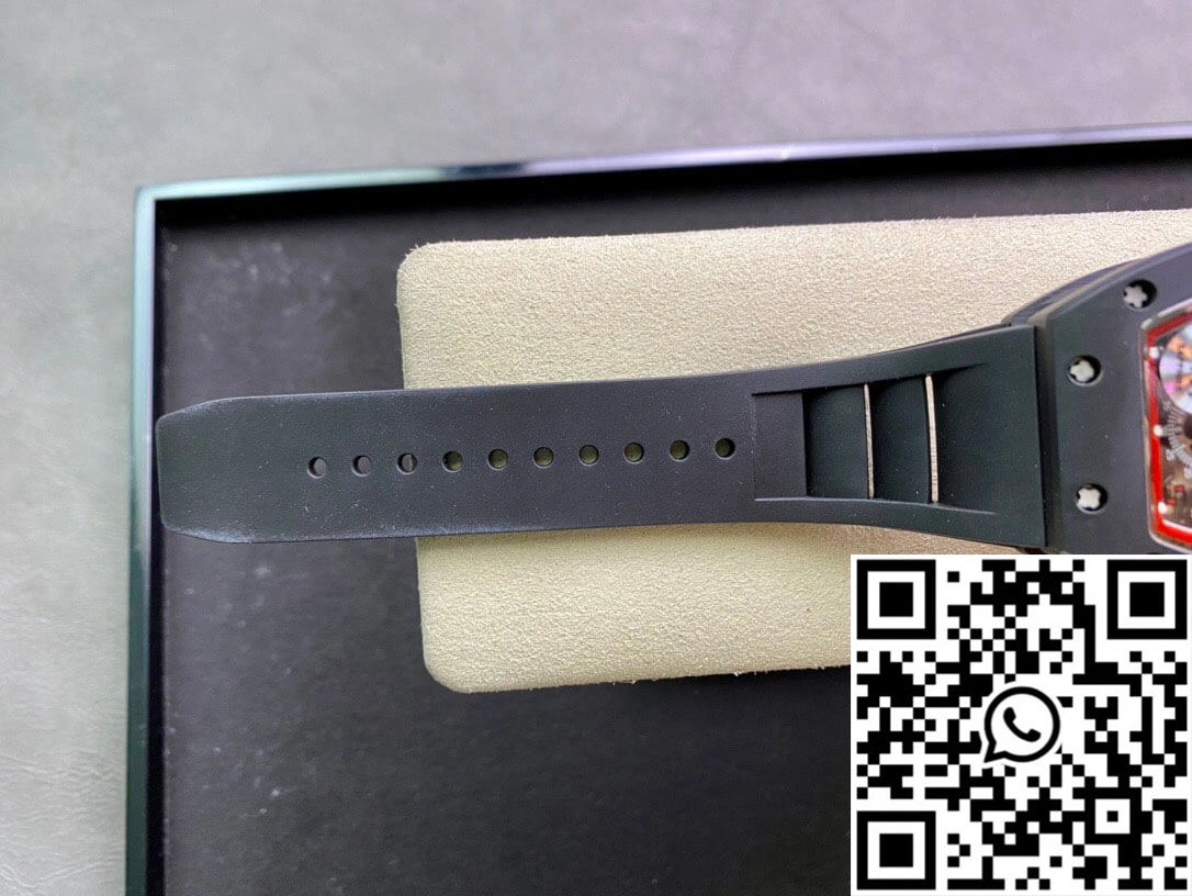 Richard Mille RM011 KV Factory Ceramic Black Rubber Strap