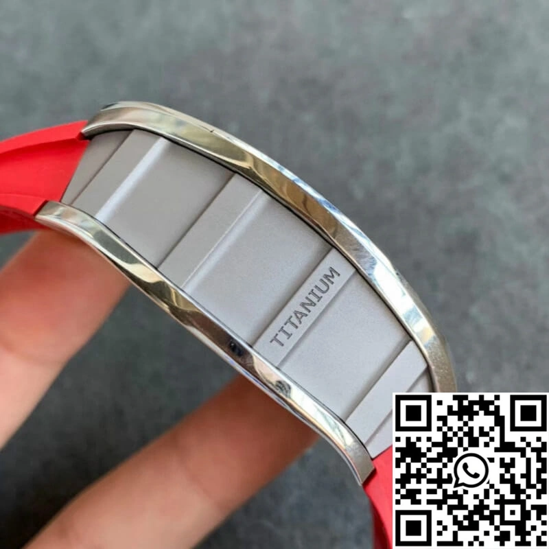 Richard Mille RM011 KV Factory Red Rubber Strap