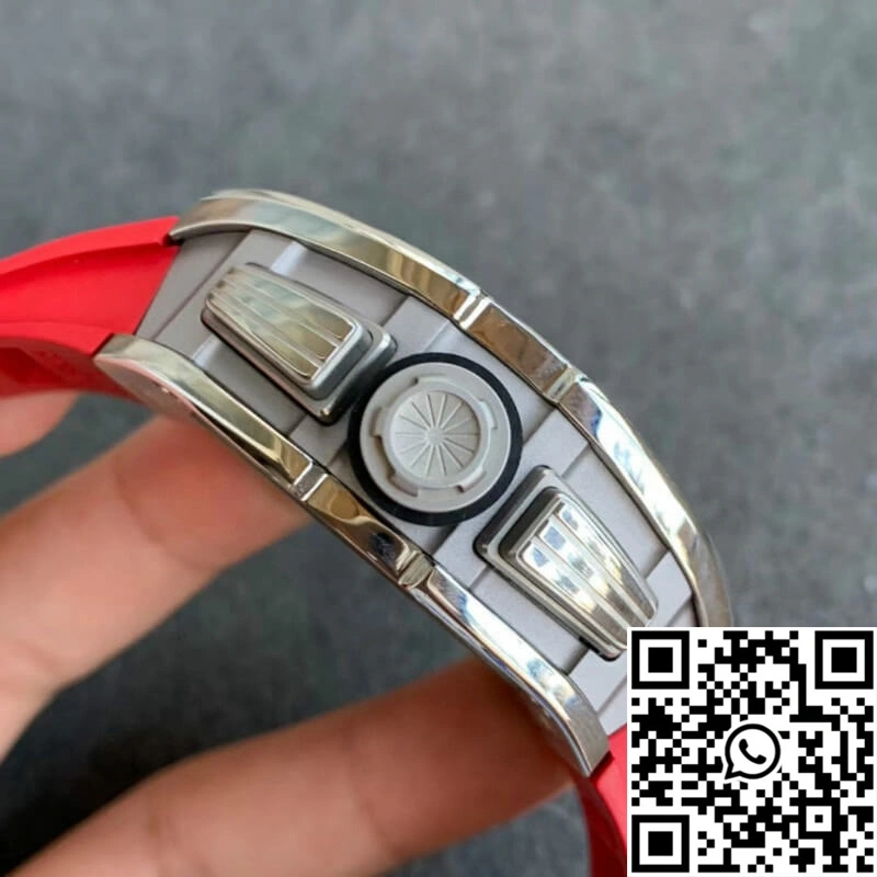 Richard Mille RM011 KV Factory Red Rubber Strap