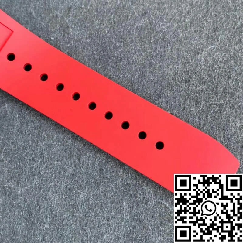 Richard Mille RM011 KV Factory Red Rubber Strap
