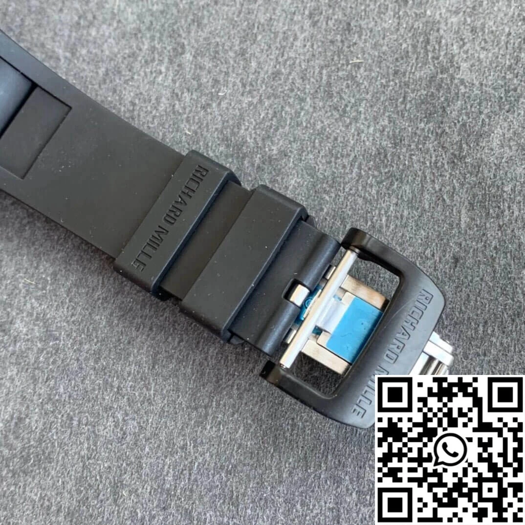 Richard Mille RM035-02 KV Factory Carbon Fiber Black Rubber Strap