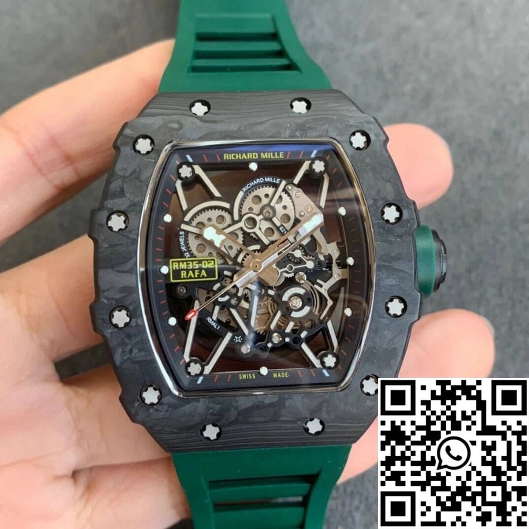 Richard Mille RM035-02 KV Factory V3 Carbon Fiber Green Strap