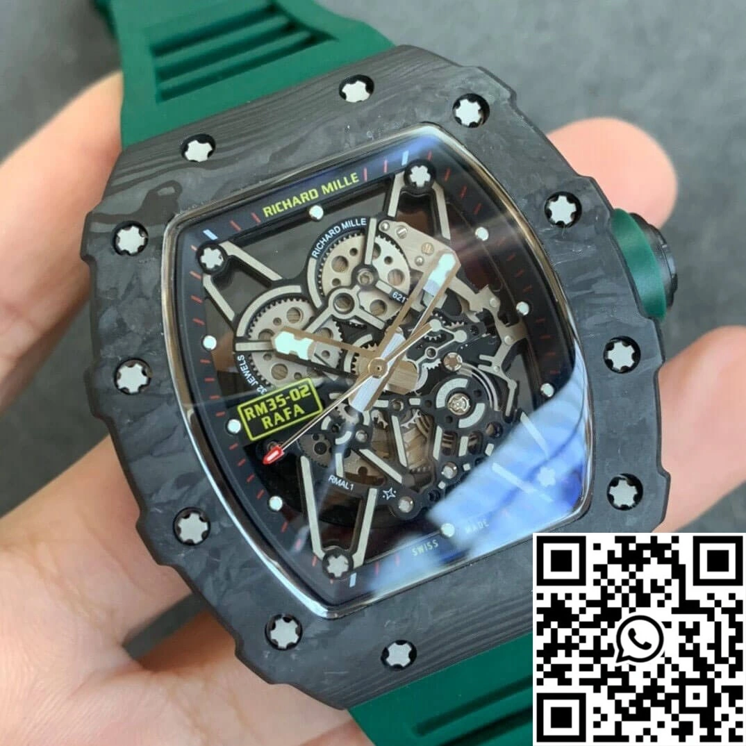 Richard Mille RM035-02 KV Factory V3 Carbon Fiber Green Strap