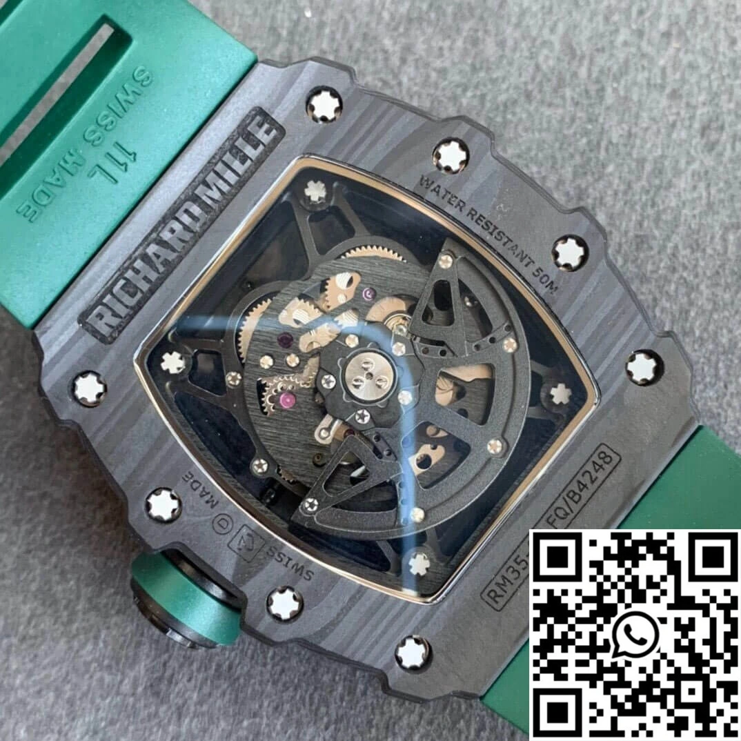 Richard Mille RM035-02 KV Factory V3 Carbon Fiber Green Strap