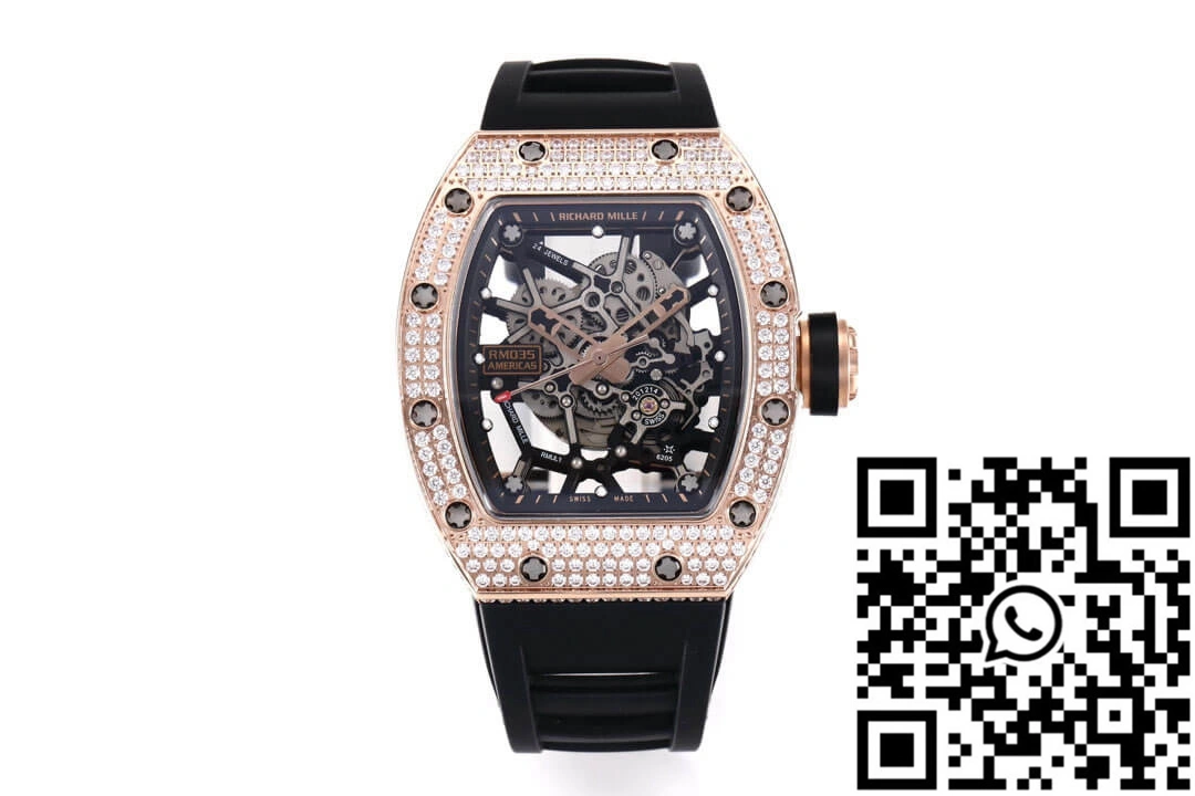 Richard Mille RM035 Americas KV Factory Diamond Skeleton Dial