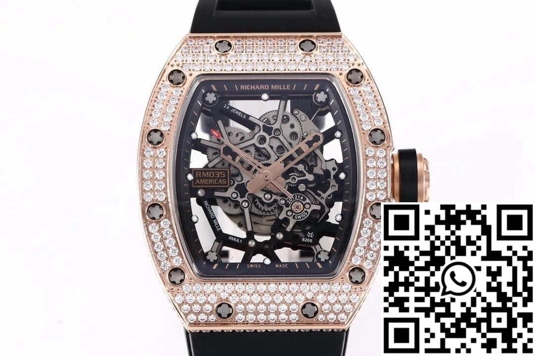 Richard Mille RM035 Americas KV Factory Diamond Skeleton Dial