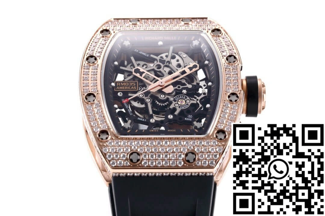 Richard Mille RM035 Americas KV Factory Diamond Skeleton Dial