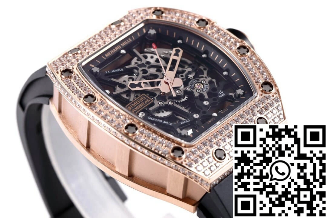 Richard Mille RM035 Americas KV Factory Diamond Skeleton Dial
