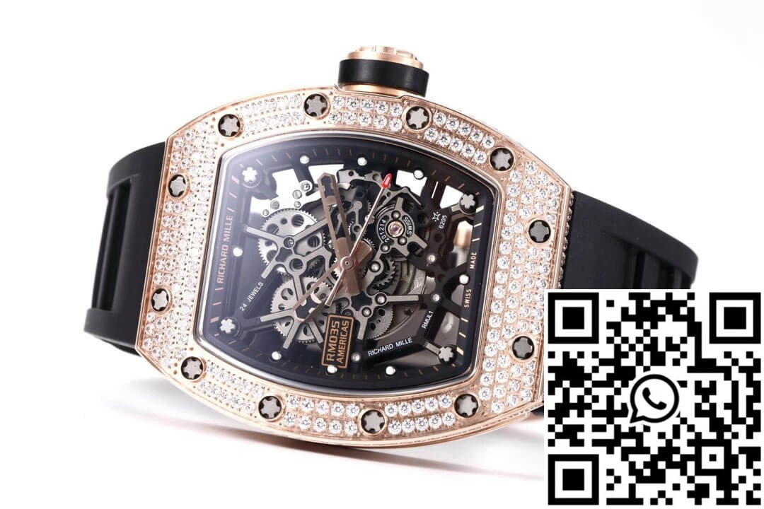 Richard Mille RM035 Americas KV Factory Diamond Skeleton Dial