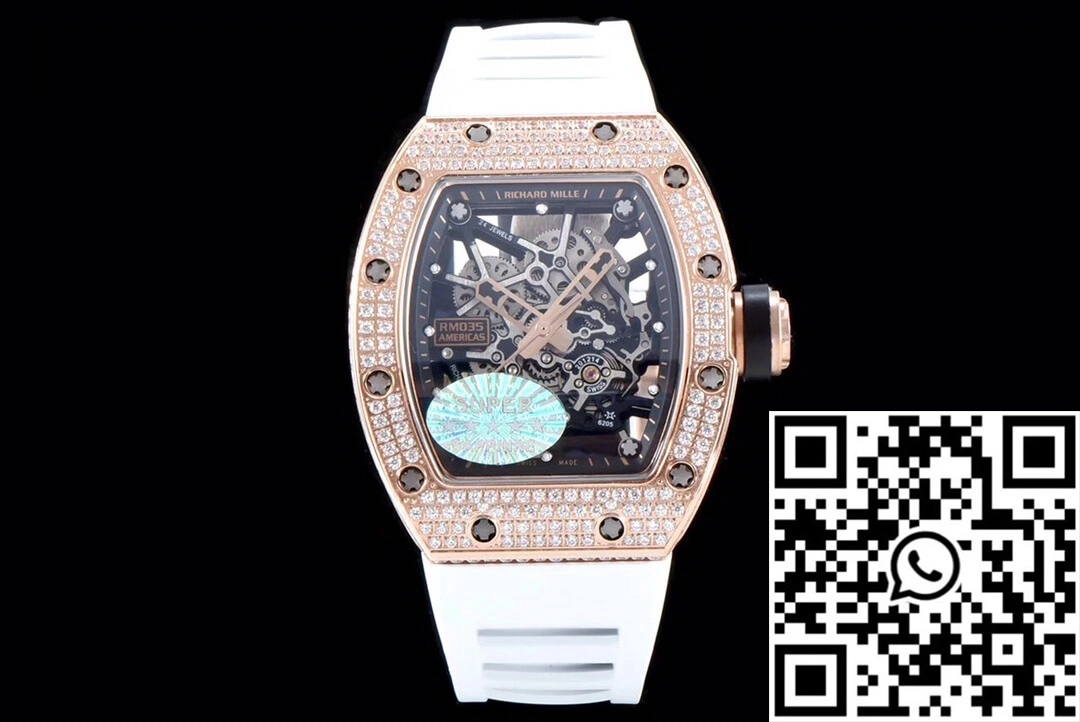 Richard Mille RM035 Americas KV Factory Rose Gold Diamond Case
