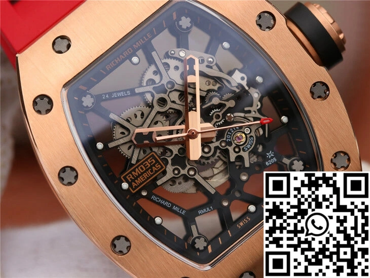 Richard Mille RM035 Americas KV Factory Rose Gold