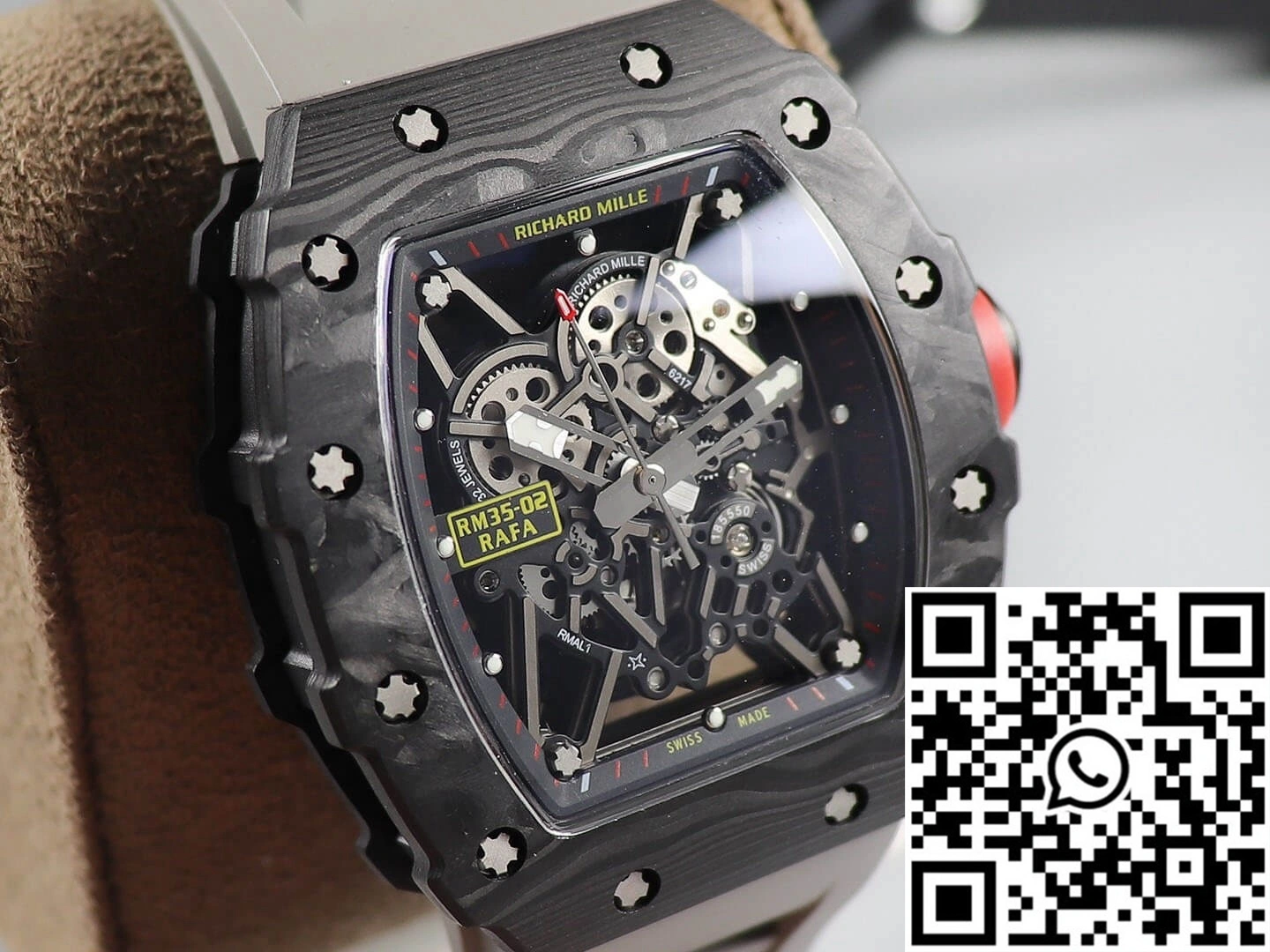 Richard Mille RM035 KV Factory V3 Carbon Fiber Skeleton Dial