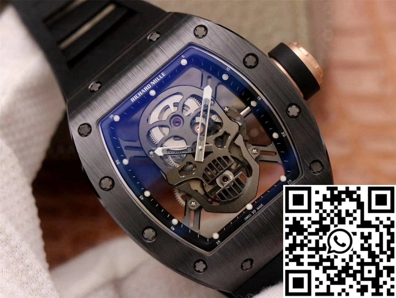 Richard Mille RM052-01 ZF Factory Black Ceramic Grey Skull Dial