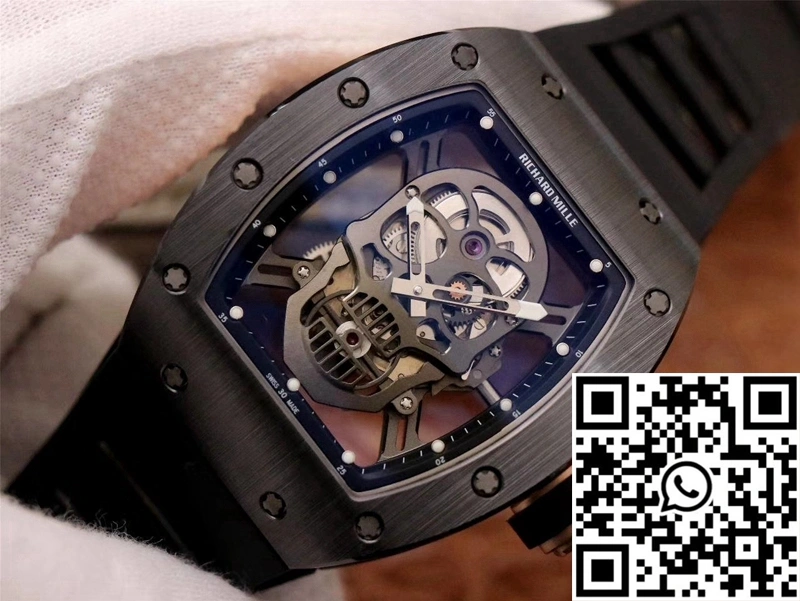 Richard Mille RM052-01 ZF Factory Black Ceramic Grey Skull Dial