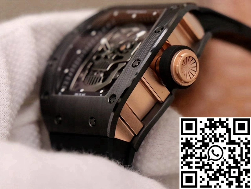 Richard Mille RM052-01 ZF Factory Black Ceramic Grey Skull Dial