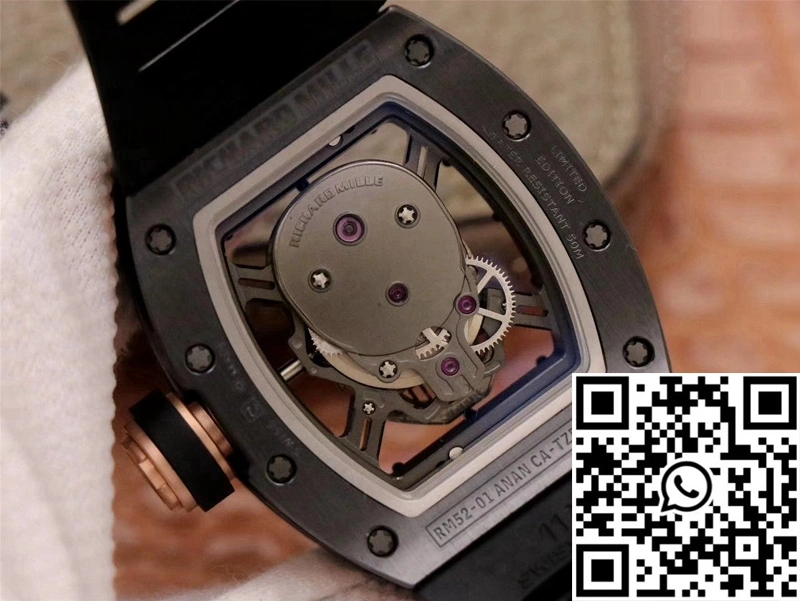 Richard Mille RM052-01 ZF Factory Black Ceramic Grey Skull Dial