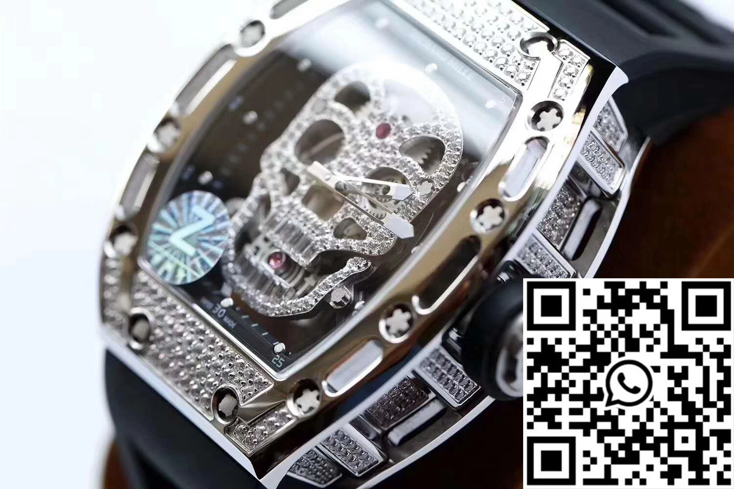 Richard Mille RM052 Titanium Z Factory Diamond Skull Dial