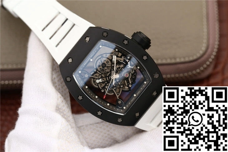 Richard Mille RM055 KV Factory Ceramics White Strap