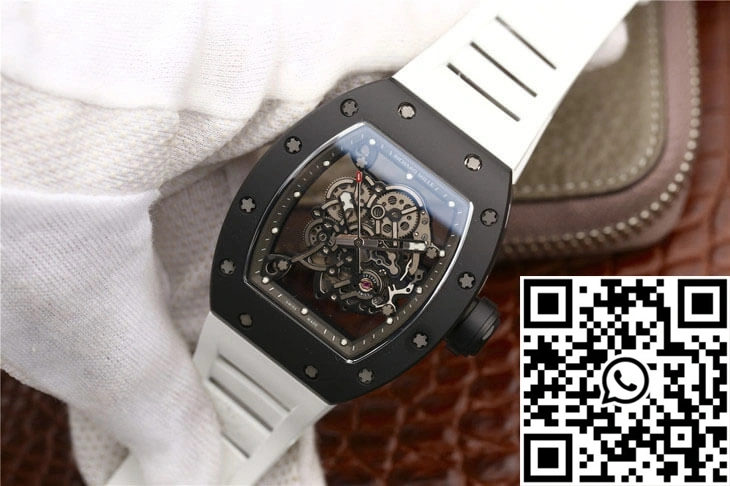 Richard Mille RM055 KV Factory Ceramics White Strap