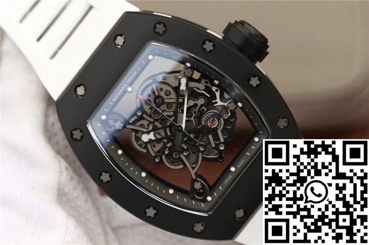 Richard Mille RM055 KV Factory Ceramics White Strap
