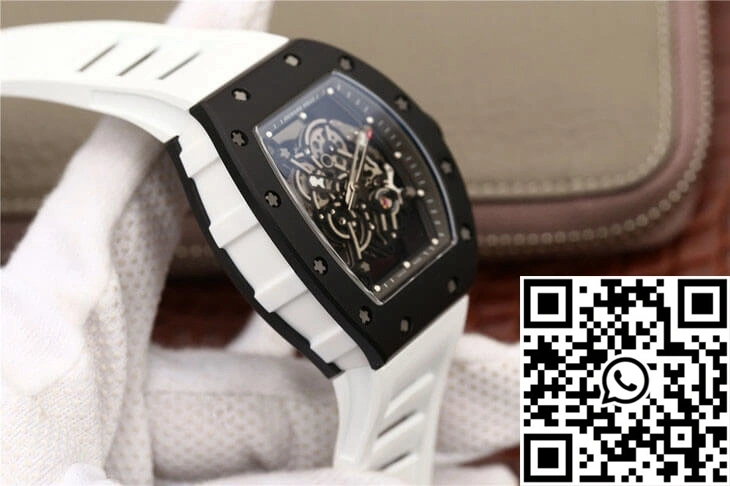 Richard Mille RM055 KV Factory Ceramics White Strap