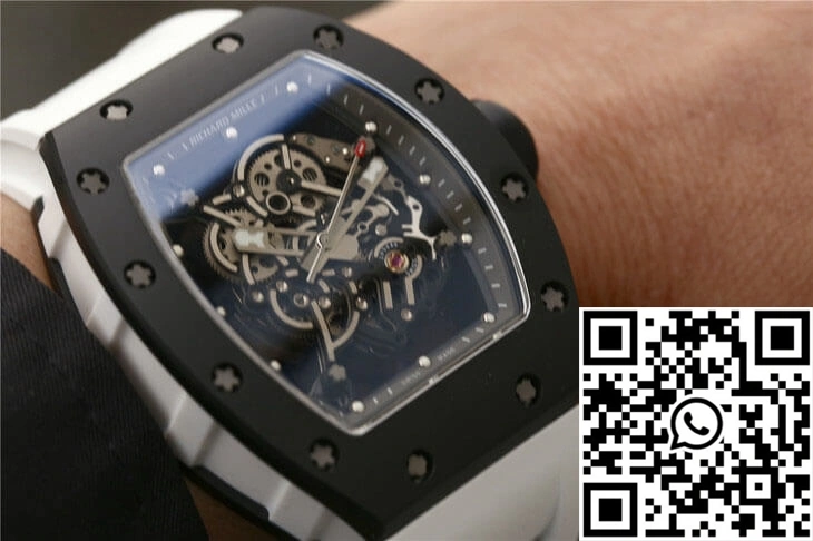 Richard Mille RM055 KV Factory Ceramics White Strap