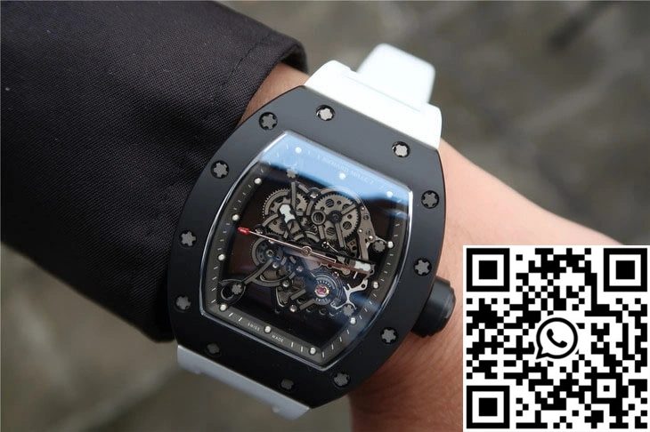 Richard Mille RM055 KV Factory Ceramics White Strap