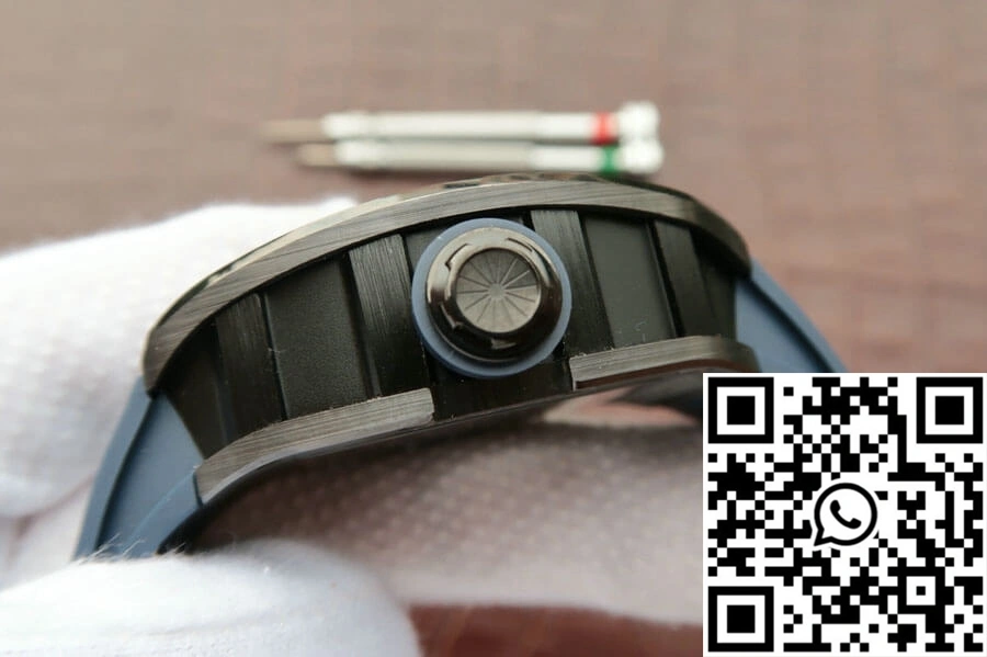 Richard Mille RM055 KV Factory Dark Blue Rubber Strap