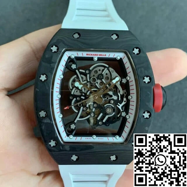 Richard Mille RM055 KV Factory V2 Carbon Fiber Black Case