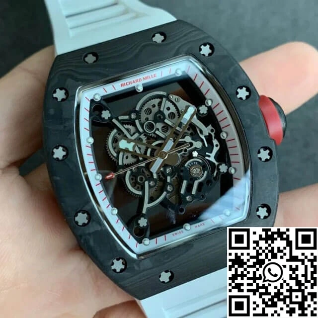 Richard Mille RM055 KV Factory V2 Carbon Fiber Black Case