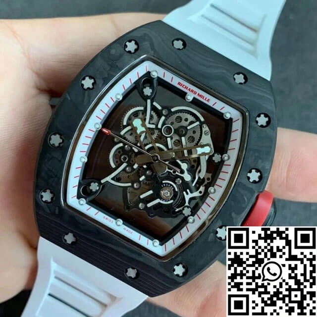 Richard Mille RM055 KV Factory V2 Carbon Fiber Black Case