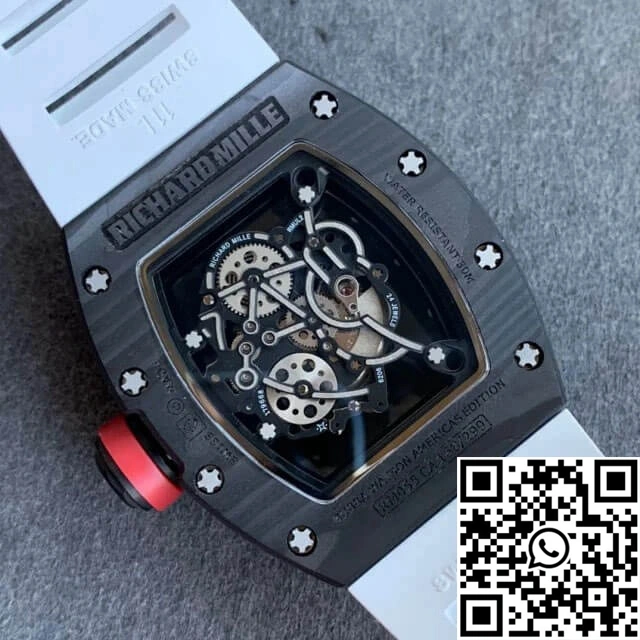 Richard Mille RM055 KV Factory V2 Carbon Fiber Black Case