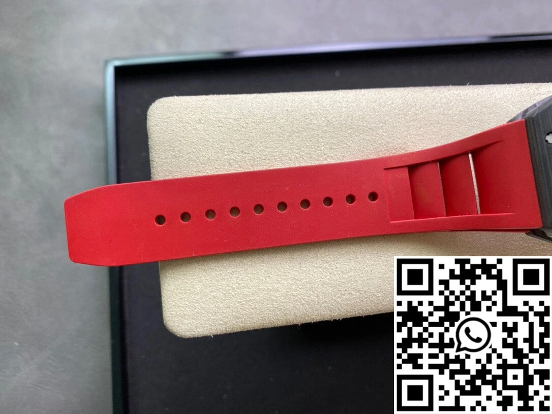 Richard Mille RM055 KV Factory V2 Carbon Fiber Red Strap
