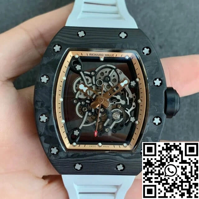 Richard Mille RM055 KV Factory V2 Carbon Fiber Skeleton Dial