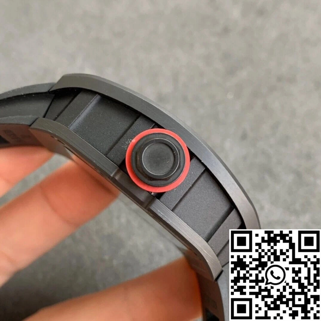 Richard Mille RM055 KV Factory V2 Ceramic Black Rubber Strap