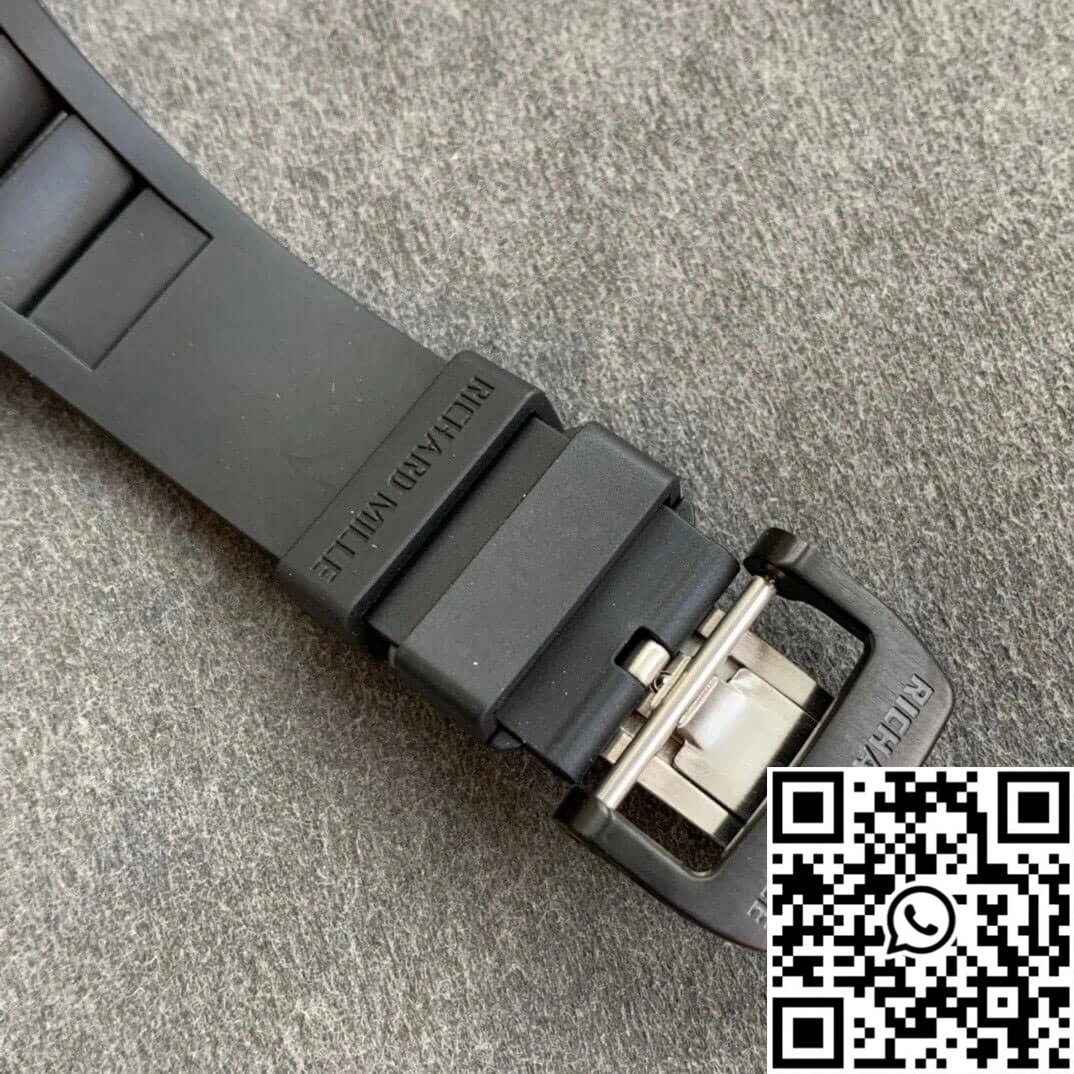 Richard Mille RM055 KV Factory V2 Ceramic Black Rubber Strap