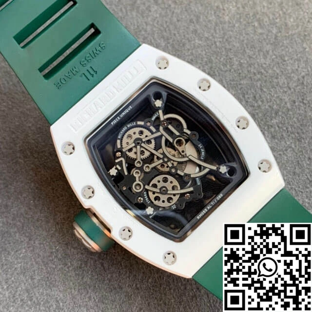 Richard Mille RM055 KV Factory V2 Green Rubber Strap