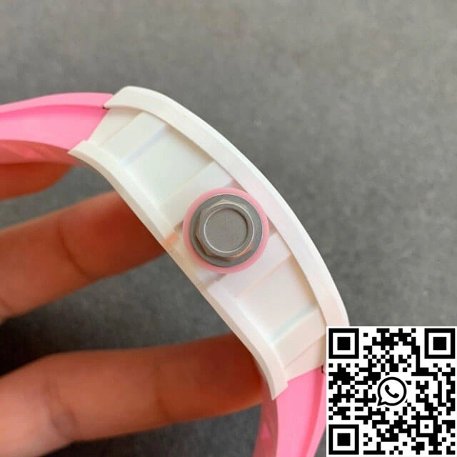 Richard Mille RM055 KV Factory V2 Pink Rubber Strap