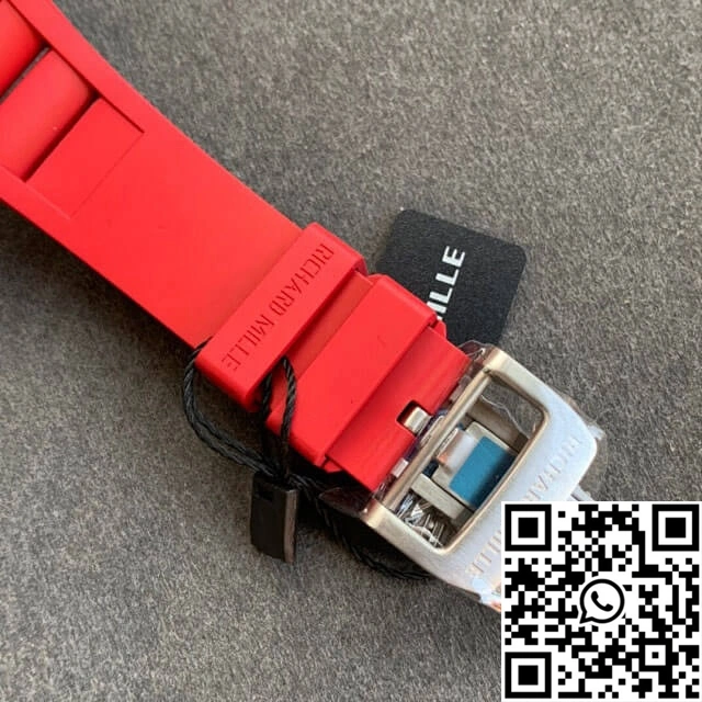 Richard Mille RM055 KV Factory V2 Red Rubber Strap