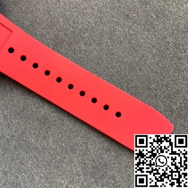 Richard Mille RM055 KV Factory V2 Red Rubber Strap