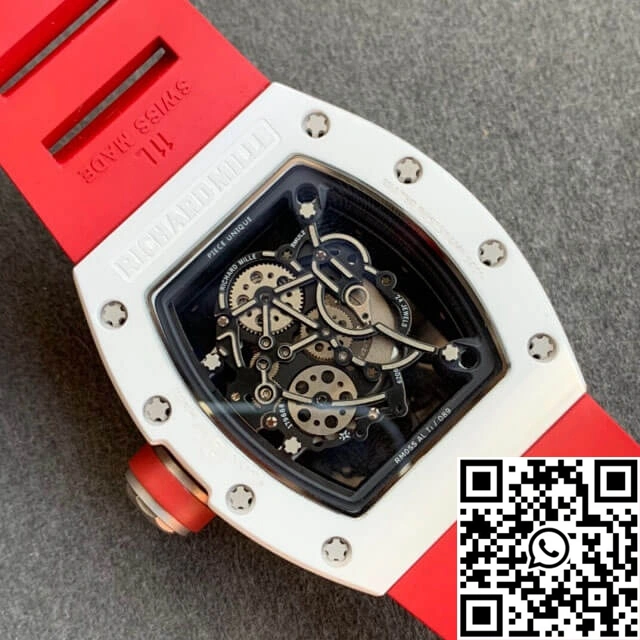 Richard Mille RM055 KV Factory V2 Red Rubber Strap