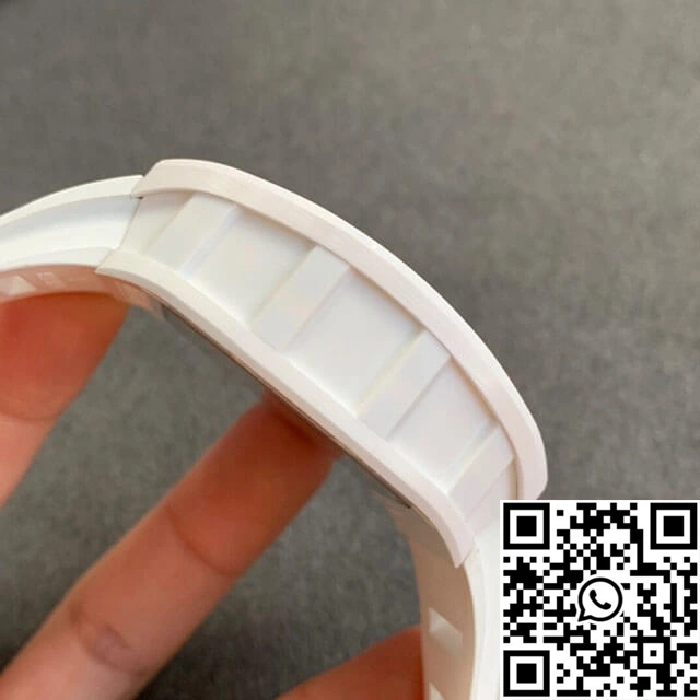 Richard Mille RM055 KV Factory V2 White Rubber Strap